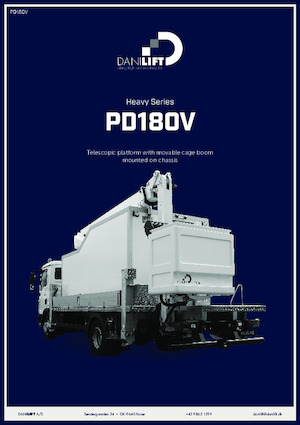 Autoplošiny s kloubovým výložníkem Danilift PD180V