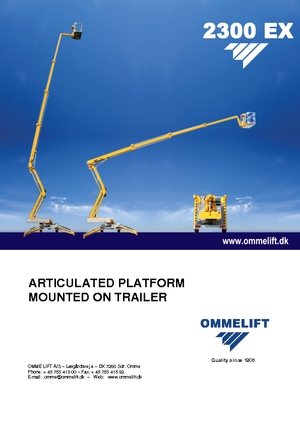 Autoplošiny s kloubovým výložníkem OMMELIFT Omme 2300EXBB