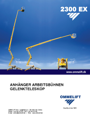 Autoplošiny s kloubovým výložníkem OMMELIFT Omme 2300EXBB