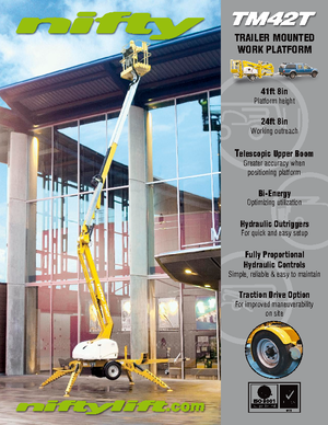 Autoplošiny s kloubovým výložníkem Niftylift TM 42 T