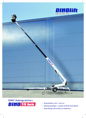 Přívěsné teleskopické pracovní plošiny Dino Lift Dino 135T