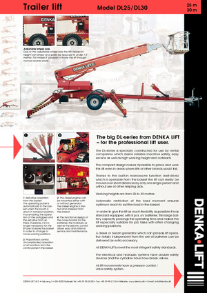 Přívěsné teleskopické pracovní plošiny Denka-Lift - Rothlehner DL 25 