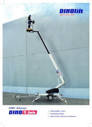 Přívěsné teleskopické pracovní plošiny Dino Lift Dino 105TL