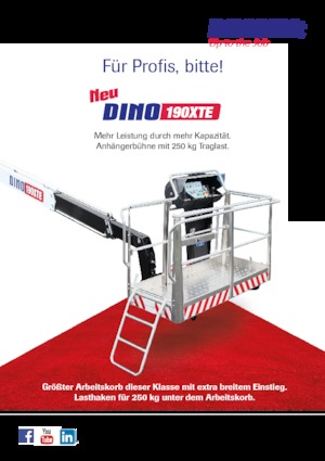 Autoplošiny s kloubovým výložníkem Dino Lift Dino 190XTE