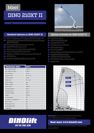 Autoplošiny s kloubovým výložníkem Dino Lift Dino 210XT II