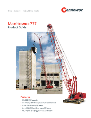 Autojeřáby Manitowoc 777