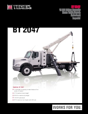 Autojeřáby TEREX CRANES BT 2047