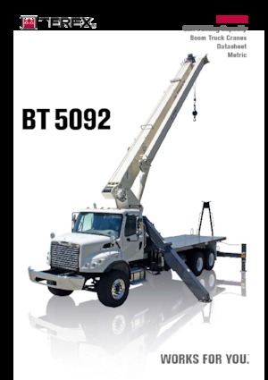 Autojeřáby TEREX CRANES BT 5092