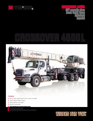 Autojeřáby TEREX CRANES Crossover 4500L