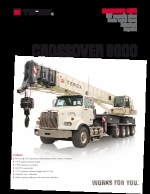 Autojeřáby TEREX CRANES Crossover 6000