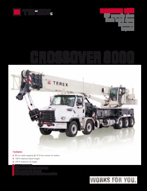 Autojeřáby TEREX CRANES Crossover 8000