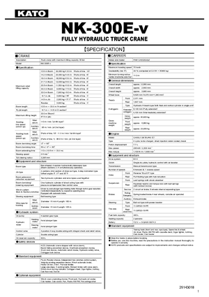 Autojeřáby Kato NK 300 E-v