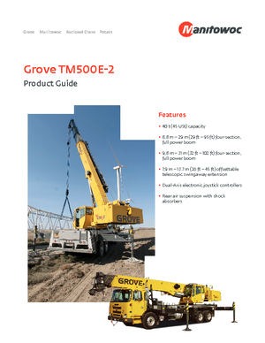 Autojeřáby Grove TM500E-2