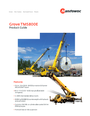 Autojeřáby Grove TMS800E