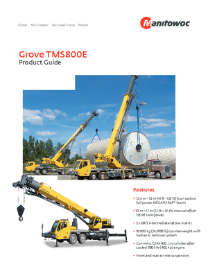 Autojeřáby Grove TMS800E