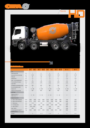 Autodomíchávače CIFA HDA 7