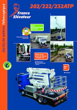 Autoplošiny s teleskopickým výložníkem France Elévateur 222 ATP
