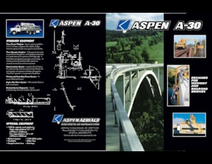 Přívěsné kloubové pracovní plošiny Aspen Aerials  A-30 