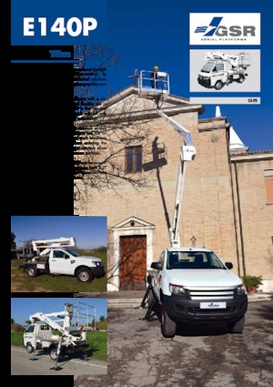 Přívěsné kloubové pracovní plošiny GSR E140P Compact 