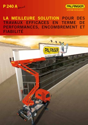 Přívěsné kloubové pracovní plošiny Palfinger P 240 A