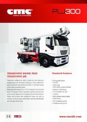 Přívěsné kloubové pracovní plošiny CMC PLJ300