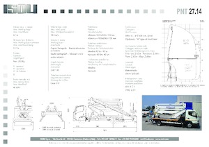 Přívěsné kloubové pracovní plošiny ISOLI PNT 27 14