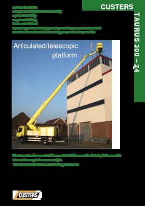 Přívěsné kloubové pracovní plošiny Custers Taurus 300-24