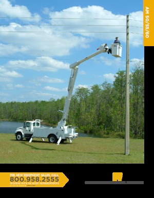 Přívěsné kloubové pracovní plošiny Altec AM60E