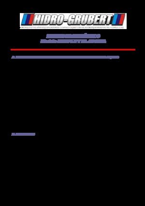 Přívěsné kloubové pracovní plošiny Hidro-Grubert BL 20CA