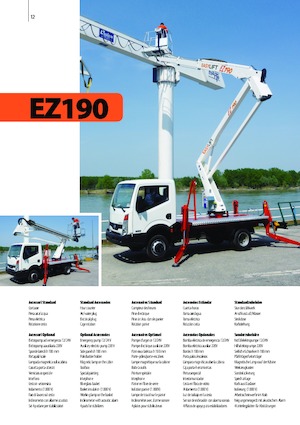 Přívěsné kloubové pracovní plošiny Easy Lift EZ190 