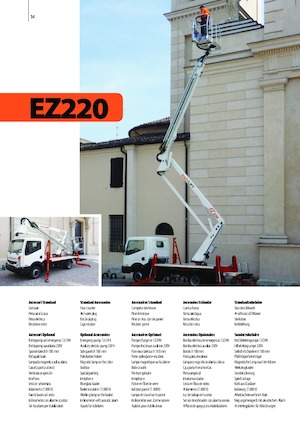 Přívěsné kloubové pracovní plošiny Easy Lift EZ220 