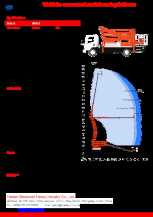 Přívěsné kloubové pracovní plošiny Sinoboom GKH22