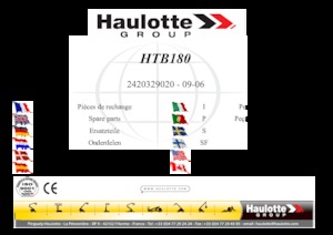 Přívěsné kloubové pracovní plošiny Haulotte HTB 180