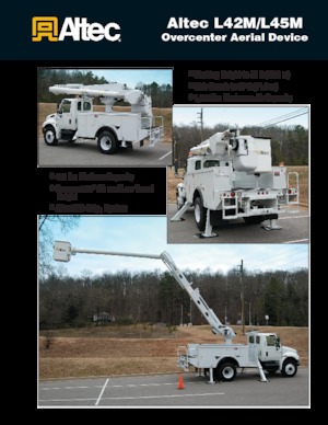 Přívěsné kloubové pracovní plošiny Altec L45M