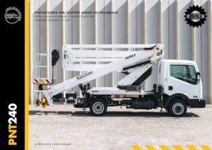 Přívěsné kloubové pracovní plošiny ISOLI PNT240