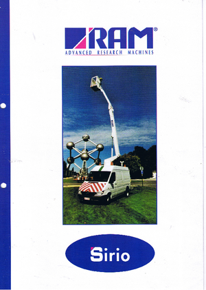 Přívěsné kloubové pracovní plošiny RAM Sirio 110 T