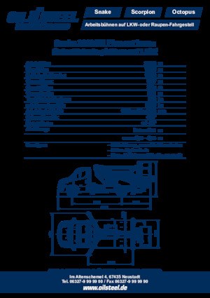 Přívěsné kloubové pracovní plošiny Oil & Steel Snake 2010 H EL