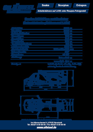 Přívěsné kloubové pracovní plošiny Oil & Steel Snake 2413 Plus