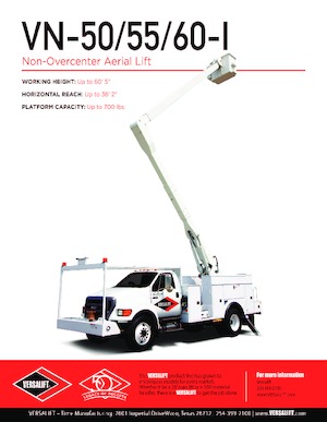 Přívěsné kloubové pracovní plošiny Versalift VN-50-REAR 