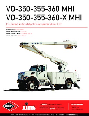 Přívěsné kloubové pracovní plošiny Versalift VO-350-MHI