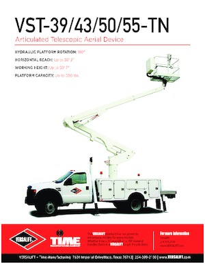 Přívěsné kloubové pracovní plošiny Versalift VST-50-TN