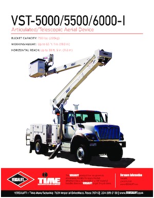 Přívěsné kloubové pracovní plošiny Versalift VST-5000-I