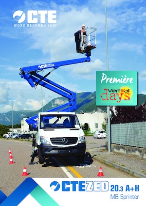 Přívěsné kloubové pracovní plošiny CTE ZED 20.3 A+H