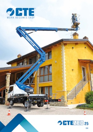 Přívěsné kloubové pracovní plošiny CTE ZED 25 HV