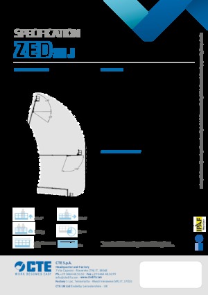Přívěsné kloubové pracovní plošiny CTE ZED 26 J