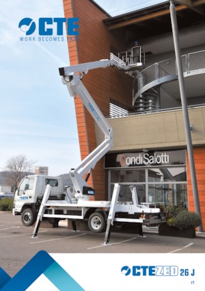 Přívěsné kloubové pracovní plošiny CTE ZED 26 JH