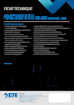 Přívěsné kloubové pracovní plošiny CTE ZED 32 JHV