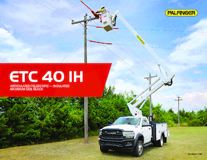 Autoplošiny s kloubovým výložníkem Palfinger ETC 40 IH