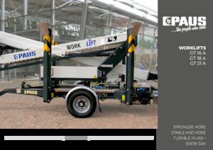 Přívěsné kloubové pracovní plošiny Paus GT 18 A
