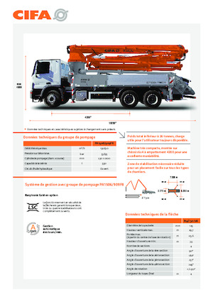 Autočerpadla betonu CIFA K30L 